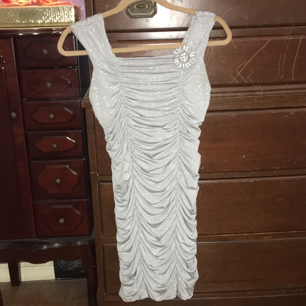 Grey sparkly dress